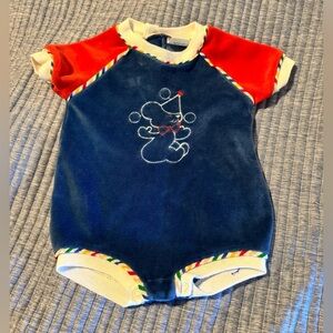 Vintage Doe Spun Onesie Velour
